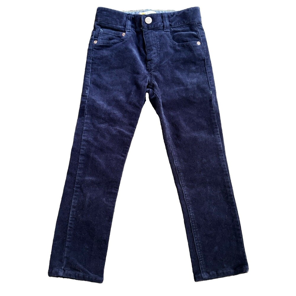 Mini Boden Navy Boys Corduroy Straight Leg Pants Size 5Y
